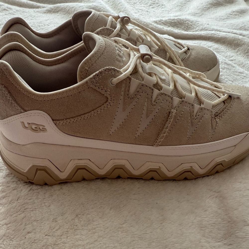 UGG Women's Captrail High cream Sneaker size 10 - Picture 6 of 10